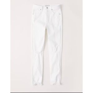 Only worn once white high rise white skinny jean sz28S